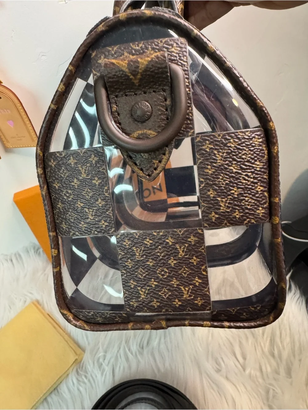 Louis Vuitton Monogram Chess Speedy B size 25